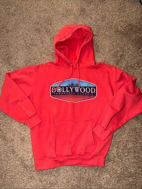 Dollywood Tennessee Classic Hoodie Retro Prairie Mountain Coral size Small